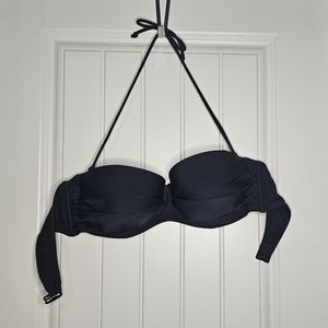 [OLD NAVY] NWOT Black Swim Bikini Top Only Padded & Wired 《L》